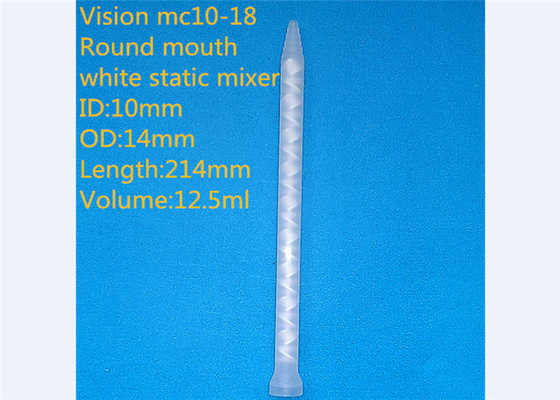 गोंद मिश्रण के लिए Vmc10-18 स्क्वायर पीपी / पोम स्थिर मिक्सर नोजल