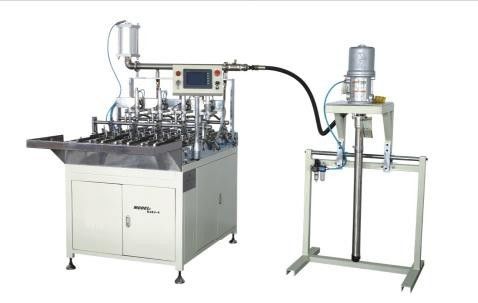 फ़िल्टर कैप्स पीवीसी Gluing / वितरण मशीन एयर फ़िल्टर उत्पादन लाइन