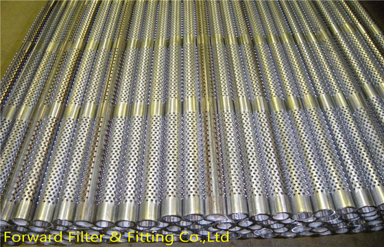 1/4 &#39;&#39; - 12 &#39;&#39; सर्पिल वेल्डेड louvered छिद्रित धातु फिल्टर फ्रेम के लिए ट्यूबिंग