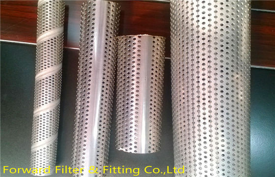 1/4 &#39;&#39; - 12 &#39;&#39; सर्पिल वेल्डेड louvered छिद्रित धातु फिल्टर फ्रेम के लिए ट्यूबिंग
