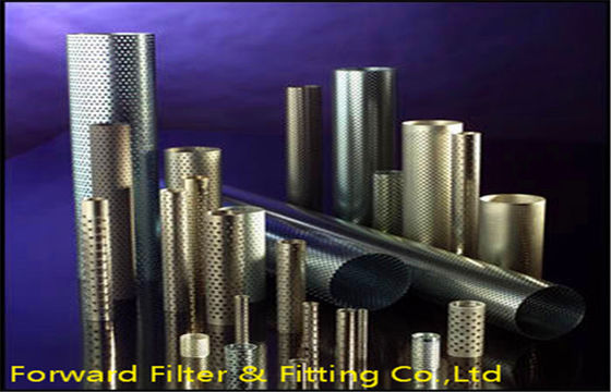 1/4 &#39;&#39; - 12 &#39;&#39; सर्पिल वेल्डेड louvered छिद्रित धातु फिल्टर फ्रेम के लिए ट्यूबिंग