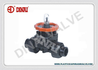 UPVC, CPVC, PVDF, पीपीएच सच संघ प्लास्टिक डायाफ्राम वाल्व, 1/2 &quot;2&quot; से आकार, PN1.0Mpa
