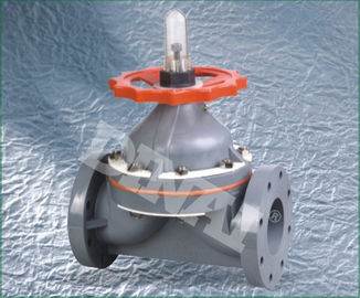 पी पी जीआर flanged डायाफ्राम वाल्व PN10, 20mm-280mm