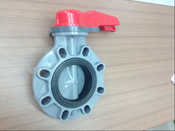 यूपीवीसी / पीवीसी प्लास्टिक तितली वाल्व, 1/2 &quot;~ 24&quot; बिजली actuator जल तितली वाल्वों