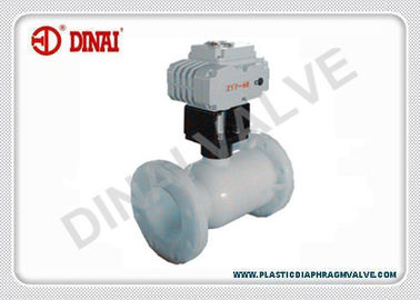 इलेक्ट्रिक प्लास्टिक गेंद वाल्व DC24V AC220V, विनियमन सीमा स्विच के साथ प्रकार