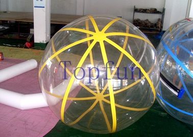 2 मीटर आयातित जिपर Inflatable पानी चलना गेंद पारदर्शी 1.0 मिमी पीवीसी / TPU